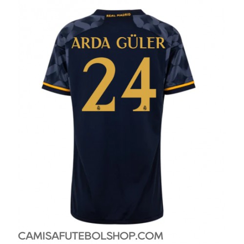 Camisa de time de futebol Real Madrid Arda Guler #24 Replicas 2º Equipamento Feminina 2023-24 Manga Curta